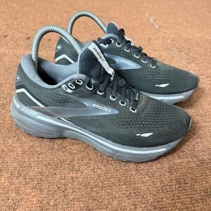 Brooks Ghost 15 GTX Womens Running Shoes Black Grey Gore-Tex Sneakers size 7.5